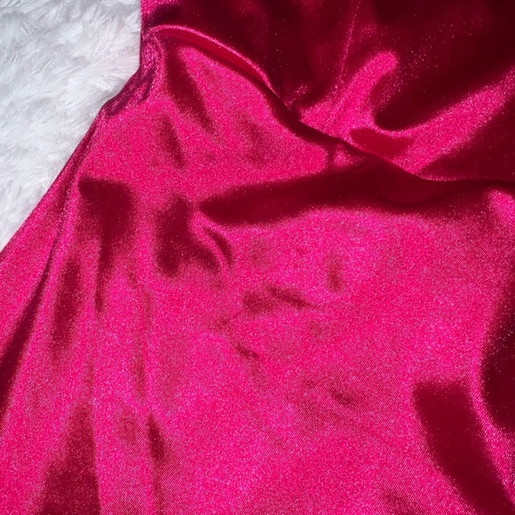 NWT Altar’d State Emerald Sundae Pink One Shoulder Dress size XL Formal Wedding - Picture 3 of 5